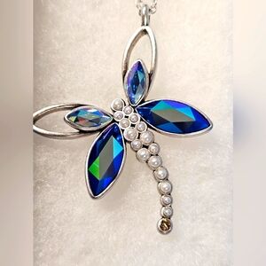 Touchstone Crystal Dragonfly Necklace